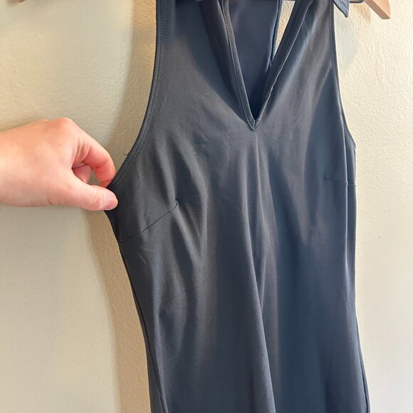 Abercrombie & Fitch Polo Mini Dress Size Small Tall Black Traveler Sleeveless - Picture 5 of 10